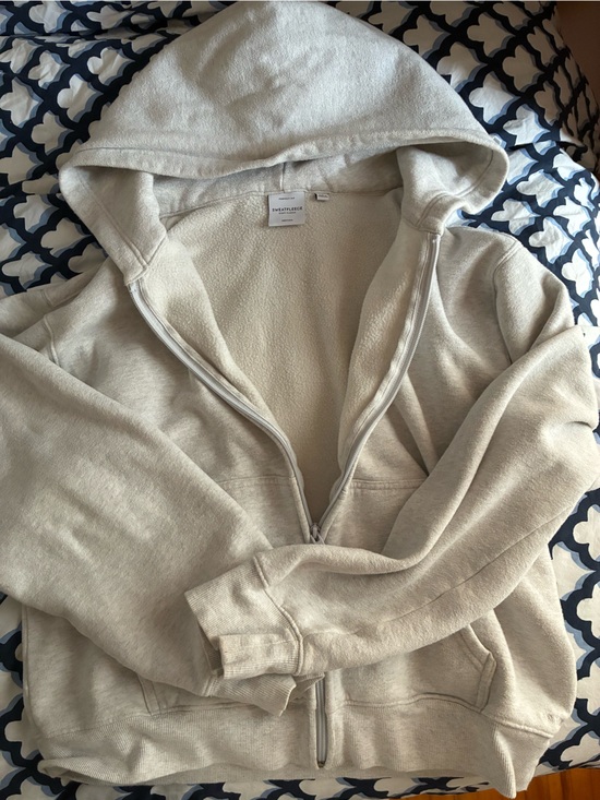 Aritzia Jackets & Blazers - Aritzia Sweatfleece Zip up Heather Grey